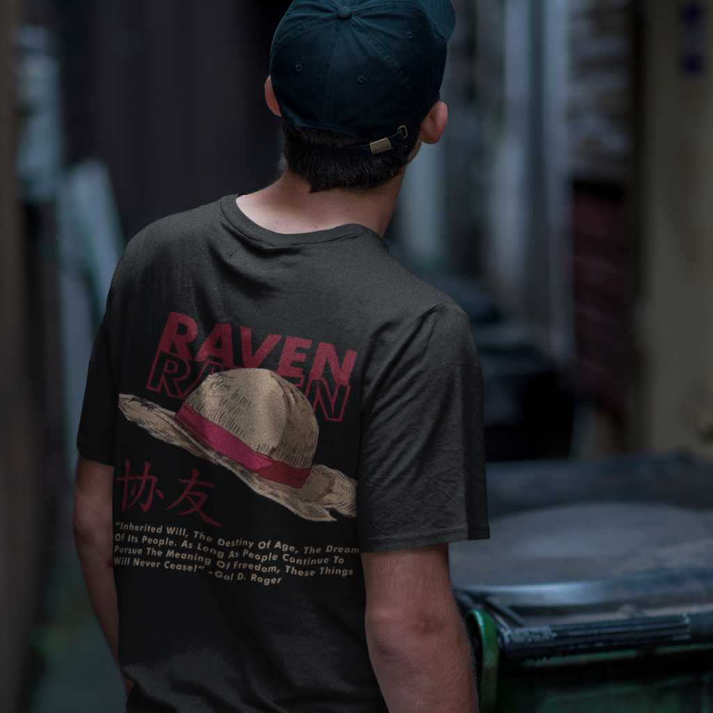 T-Shirt - D. HAT de la gamme, T-Shirt manga et shonen, à découvrir sur raven WIP. Le célèbre shonen One Piece à l'honneur - The Raven WIP