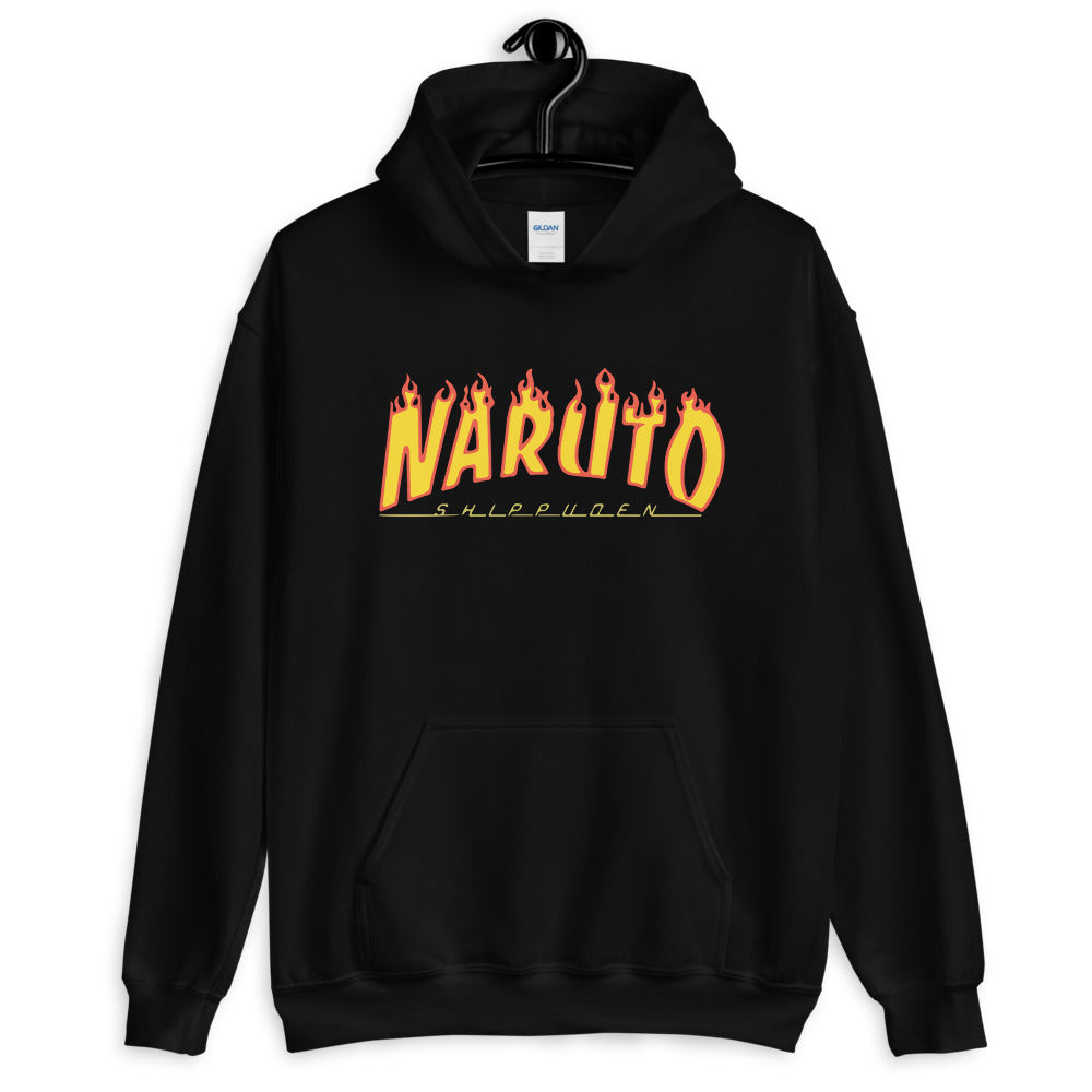 Hoodie - N. FIRE de la gamme Hoodie manga, et la catégorie DBZ, Naruto , placement 7 - The Raven WIP