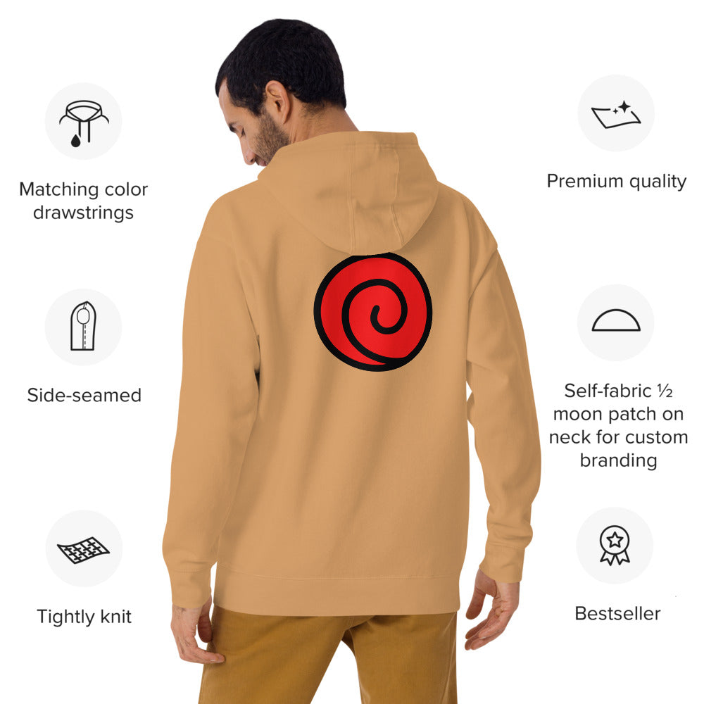 Hoodie - NINJA BACK de la gamme Hoodie manga, Hoodie Naruto -The Raven WIP